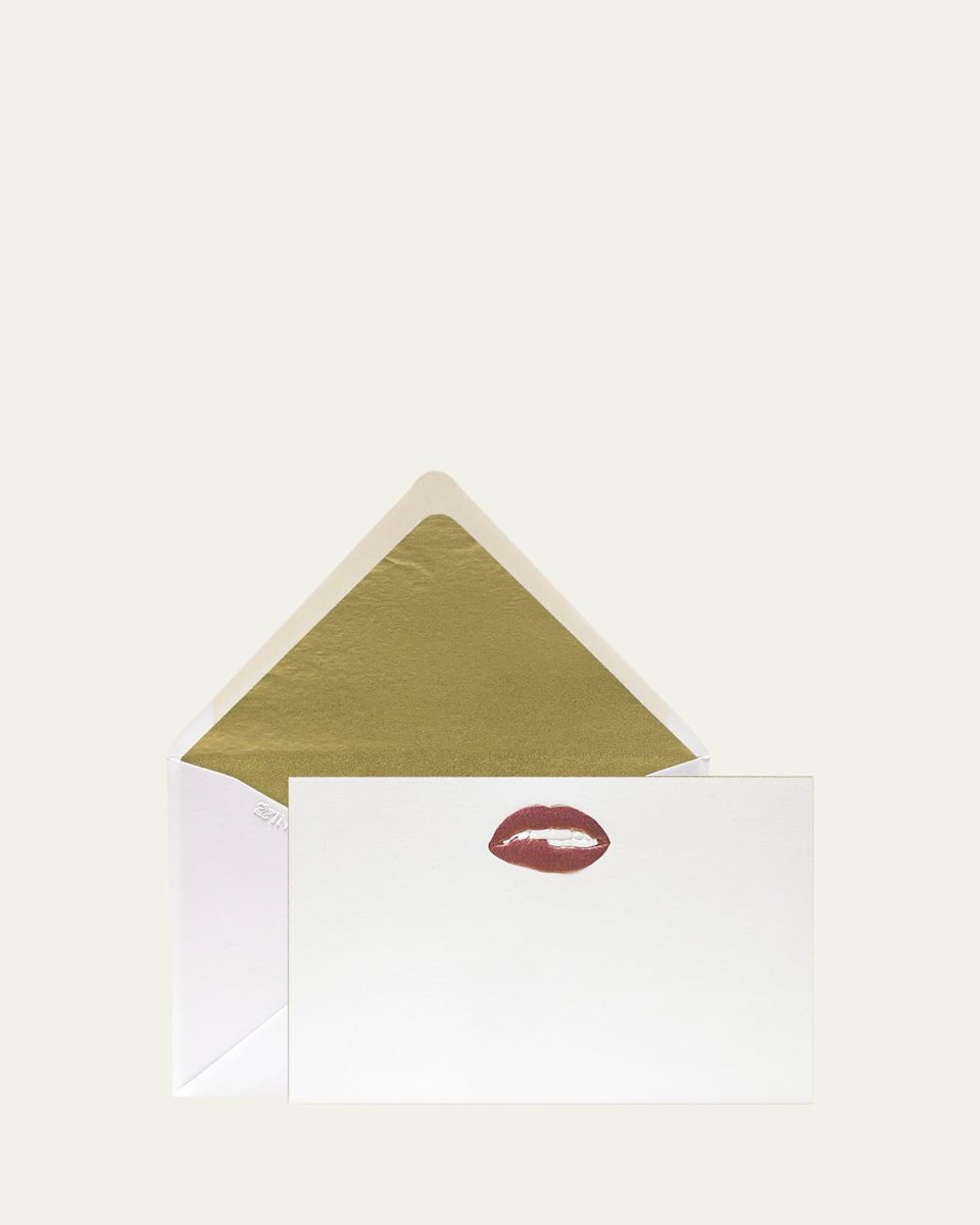 Pucker Lips Stationery Set, Box of 12